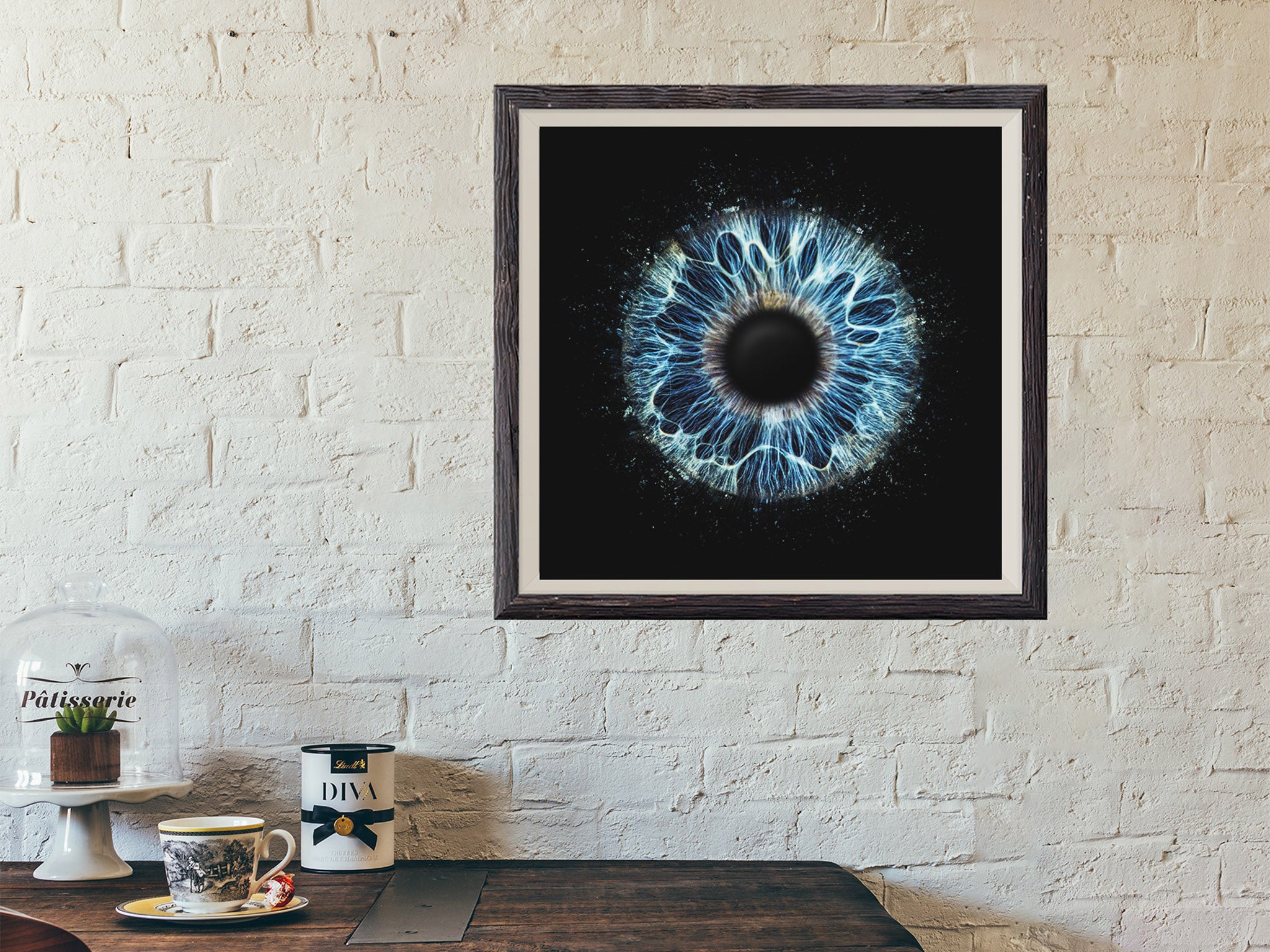 Irisfotografie Einzelfoto als Wandbild