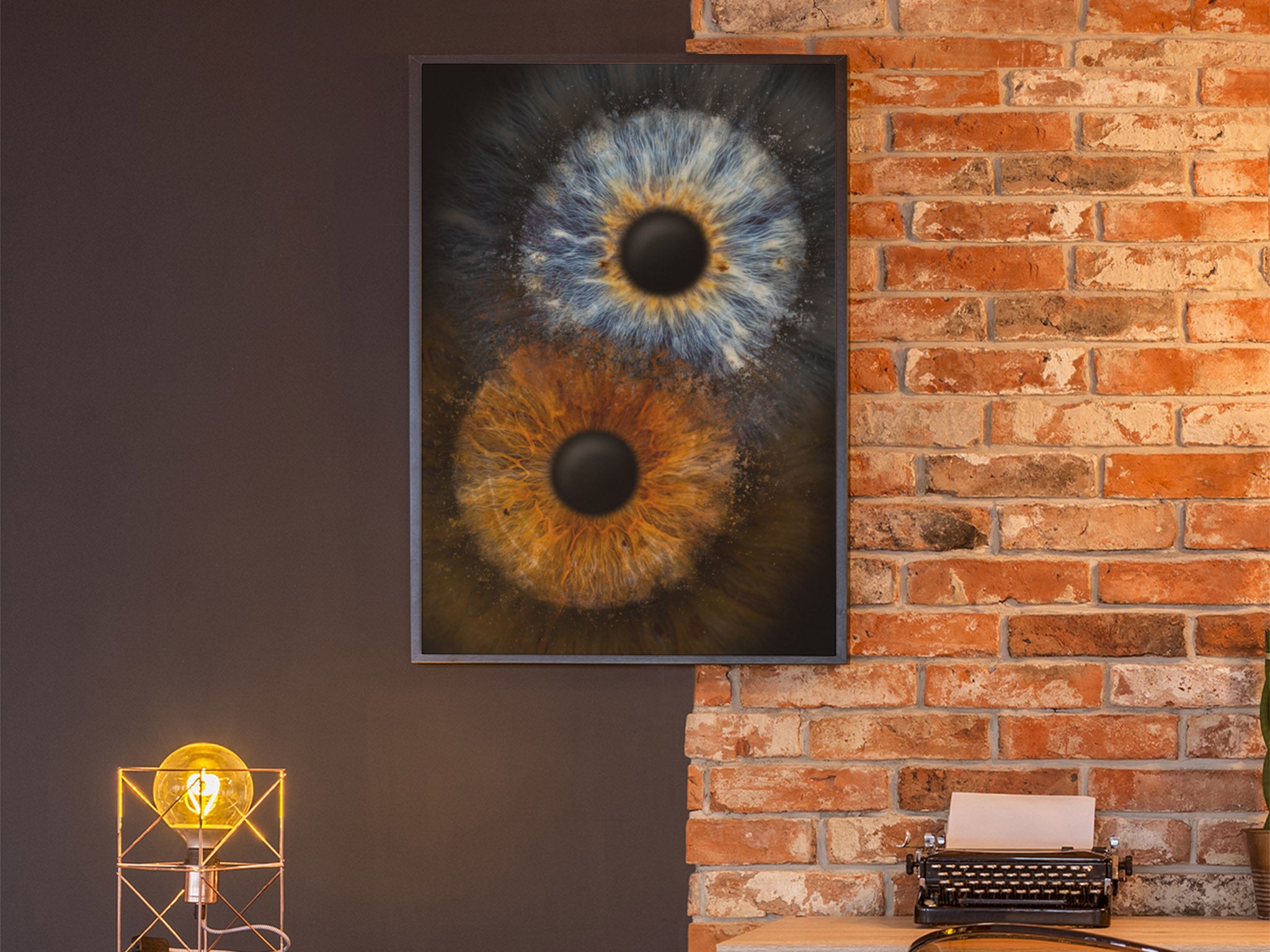 Iris-Fotografie Doppelfoto