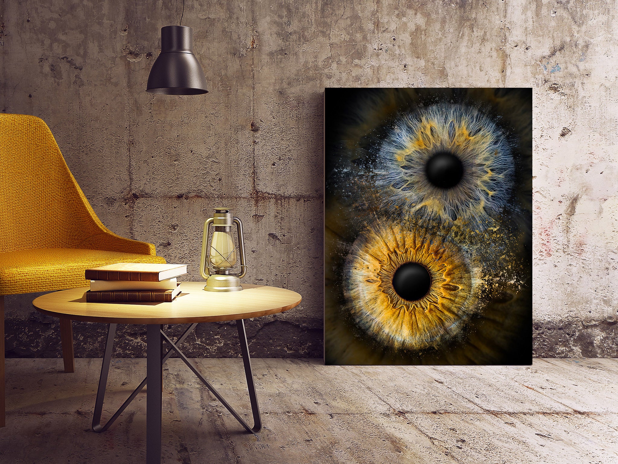Iris Fotografie für zwei Personen als Fusion