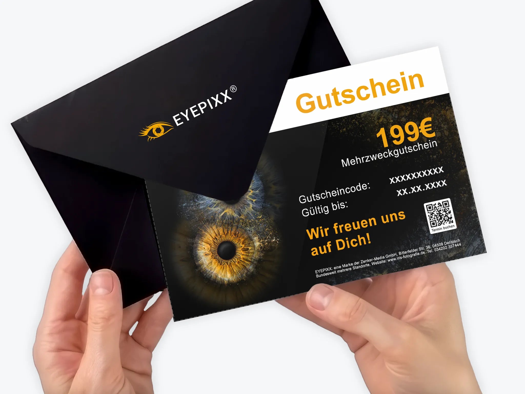 Doppelfoto als Abzug | Gutschein Iris-Fotografie - EYEPIXX Iris-Fotografie