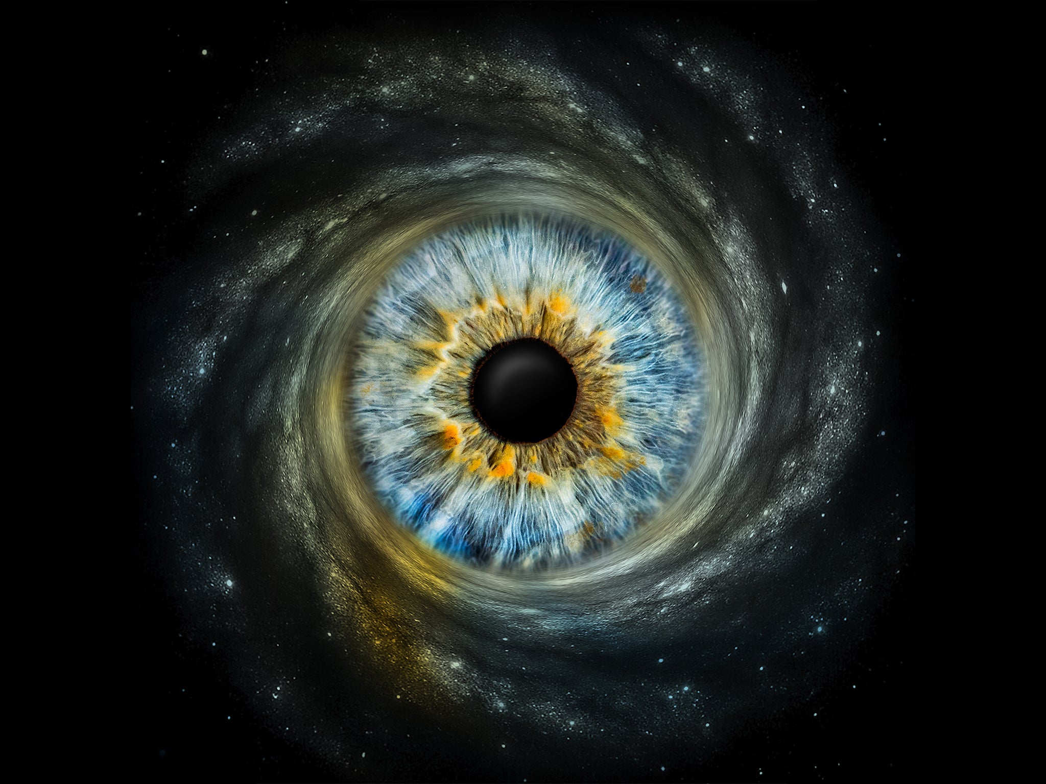 Einzelfoto Galaxy Irisfotografie